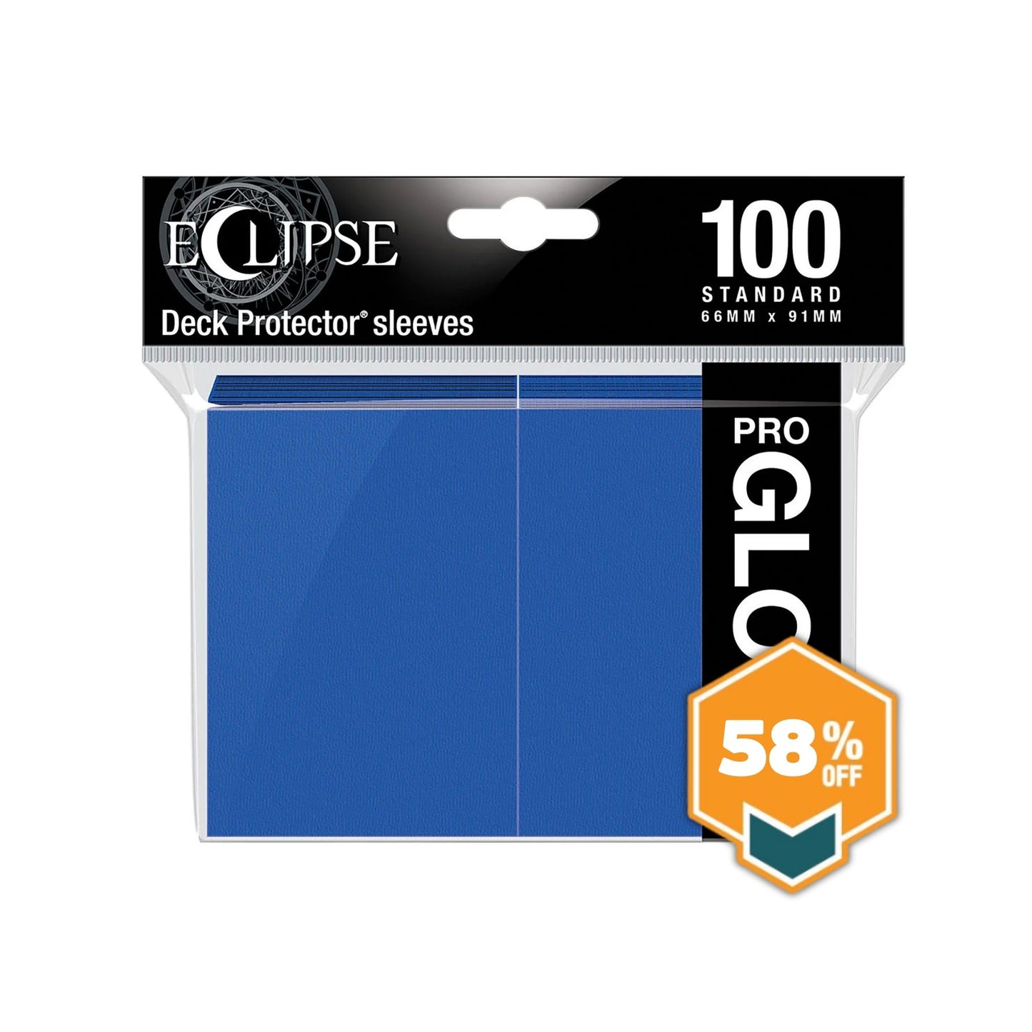 Eclipse: Standard Deck Protector Sleeves - Pacific Blue - Gloss 100ct