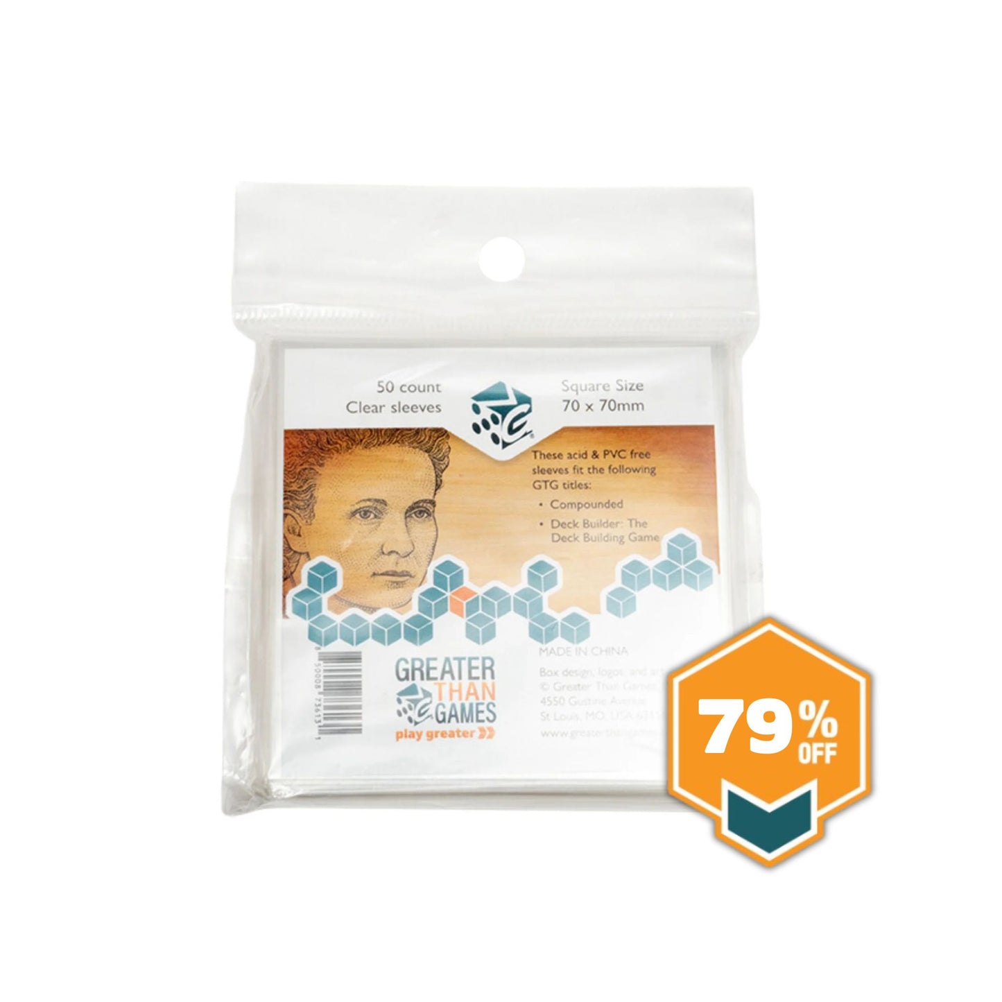 Square Size Card Sleeves (70x70mm)