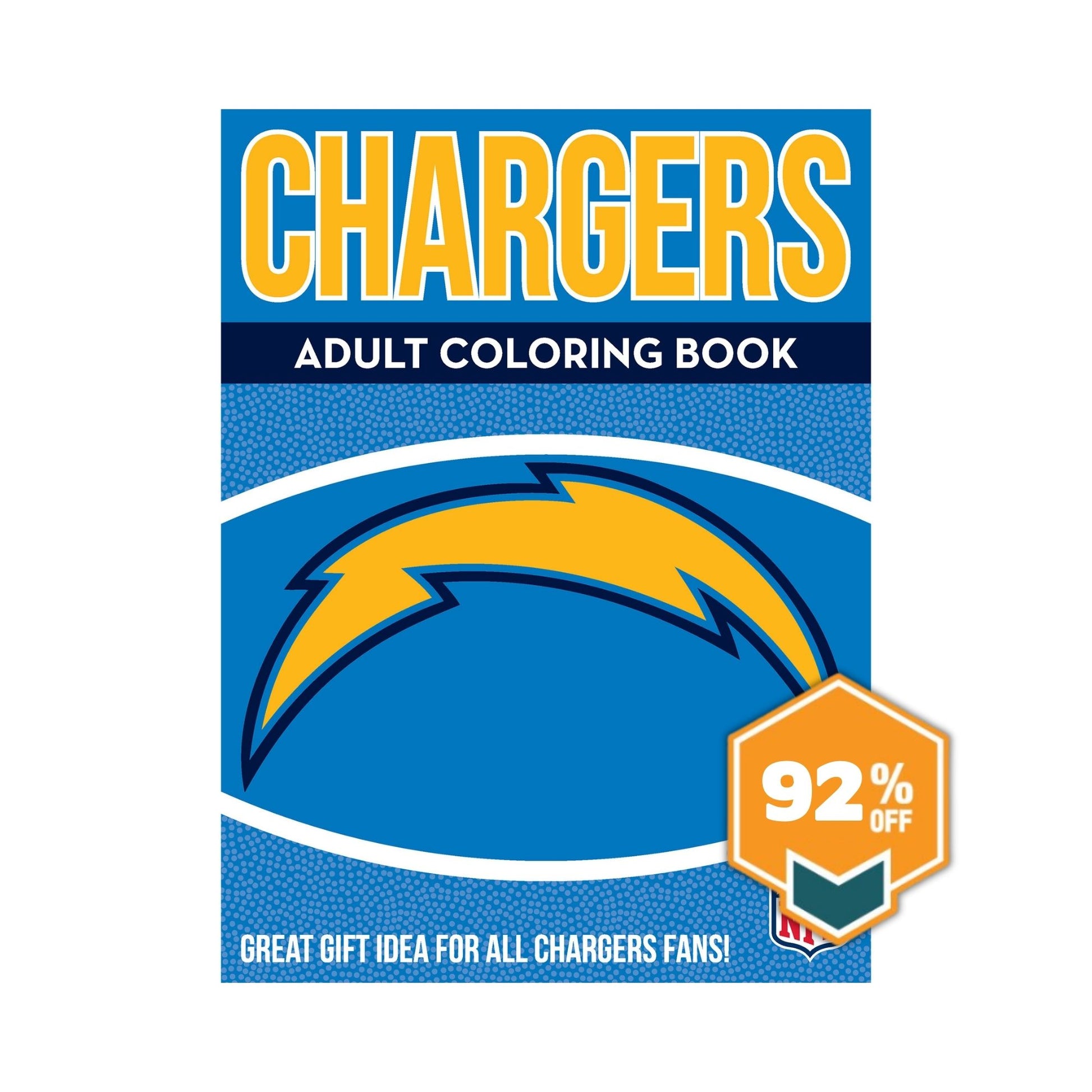 NFL Adult Coloring Book, Los Angeles Chargers